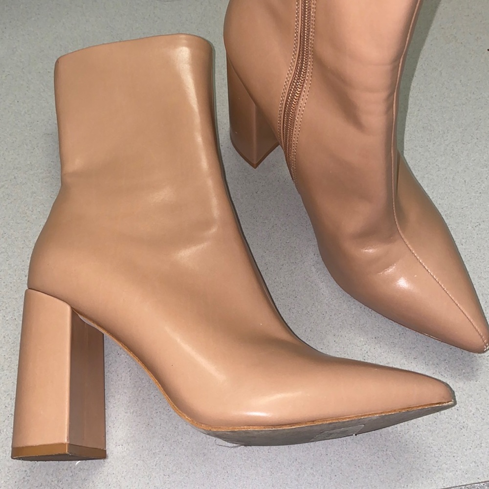 Jeffrey Campbell Lorine Pointed Toe Block Heel Boot